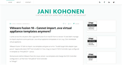 Desktop Screenshot of janikohonen.com