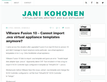 Tablet Screenshot of janikohonen.com